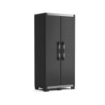 Armoire haute xl garage - armoire en rsine multifonctions - tagres et pieds ajustables, poigne soft ...