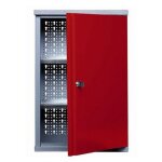 Armoire murale l:40cm 1 porte et 2 tagres - rouge - kupper