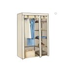 Armoire de rangement - dressing penderie en tissu intiss - garderobe pliante xl avec 6 cases - vtements ...