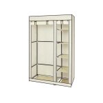 Armoire de rangement en tissu, penderie avec housse, avec tringle de suspension, �tag�res, housse en ...
