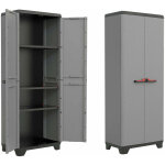 Armoire tuttopiani r�sine courageuse avec 2 portes et 3 �tag�res de base stilo high r�glables