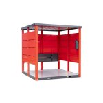 Armorgard - forma - shelta - kit abri fumeur / vapoteur, avec banc pliable