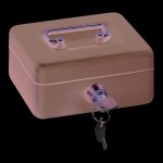 Elegant caisse � monnaie et billets � cl� pour ranger et transporter l'argent, caisse en acier tirelire ...