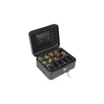 Elegant cash caisse � monnaie et billets � cl� pour ranger et transporter l'argent, caisse en acier monnayeur ...