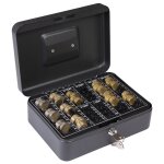 Elegant cash caisse � monnaie et billets � cl� pour ranger et transporter l'argent, caisse en acier monnayeur ...