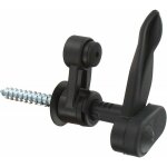 Arr�t marseillais, noir, but�e amortissante, composite, l. 130, ep. 5 � 40, pour volet battant