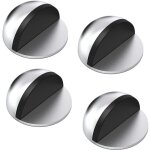 Arr�ts de portes, lot de 4 arr�ts et but�es de porte en acier inoxydable avec pare - chocs en caoutchouc, ...