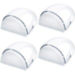 Arr�ts de portes, [lot de 4] arr�ts et but�es de porte transparentes stop - porte adh�sif au sol et parquet, ...