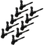 Arr�t de volet t�te berg�re noir � visser ? acier laqu� ? longueur 126, 5 mm ? pour volets jusqu'� 60 ...