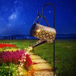 Arrosoir solaire avec guirlandes lumineuses, lampes solaires d'ext�rieur, lanterne solaire d�corative ...