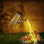 Arrosoir solaire de jardin, 90 arrosoir led solaire avec cascade en m�tal �tanche d�coration de jardin ...