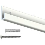 Artiteq - cimaise classic + rail 200 cm - 80kg + vis et chevilles - cimaise tableau noir