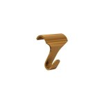 Artiteq - pack 5 crochets galerie pour corniche 18 mm - accrochage tableau laiton