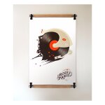 Artiteq - porte affiche poster pant - pince suspension de poster 70 cm