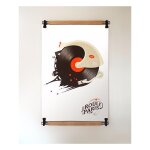 Artiteq - porte affiche poster pant - pince suspension de poster 80 cm
