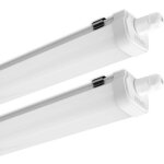 Arum lighting - lot de 2 reglettes led etanche panama 120cm 40w ip65 interconnectable temprature de ...