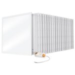 Lot de 20 dalles led plafond 32w eq 400w 600x600 garantie 3 ans temprature de couleur: cct