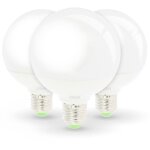 Lot de 3 ampoules led globe e27 12w eq 75w g95 temp�rature de couleur: blanc neutre 4000k