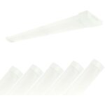 Arum lighting - 6 reglettes led extra plate line 16w ip40 1800lm 60cm temp�rature de couleur: blanc neutre ...