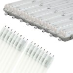 Arum lighting - lot de 8 bo�tiers 120 cm + 16 tubes 120 cm (r�glette pour garage, cave. . . ) blanc froid ...