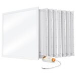 Lot de 10 dalles led plafond 32w eq 400w 600x600 garantie 3 ans temprature de couleur: cct