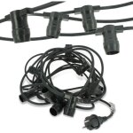 Arum lighting - guirlande guinguette 10 culots e27 10 m�tres interconnectable (sans ampoules)