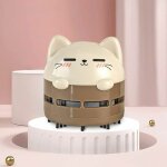 Aspirateur de bureau mignon, mini nettoyeur de poussi�re de table rechargeable par usb pour clavier, ...