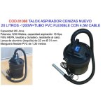 Aspirateur � cendres talox 20l 1200w avec tube flexible et c�ble 4, 5m vc2014