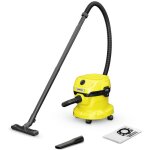 Karcher - aspirateur de chantier eau et pousire wd 2 plus v - 12 4 18 1000w cuve polypro avec soufflerie ...