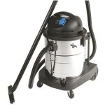 Aspirateur eau et poussi�re 1400w cuve inox 50l - aspirateur industriel pour sols solides et liquides ...
