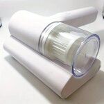 Aspirateur a main anti acariens portable pour lit canape et moquette filtre lavable dix mille pa de succion ...