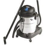 Aspirateur eau et poussi�re 1400w cuve inox 50l - aspirateur industriel pour sols solides et liquides ...