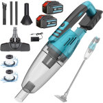 Aspirateur sans fil 3 en 1 pour voiture, aspirateur vertical � main, l�ger, 10 kpa, 2 batteries au lithium ...