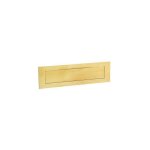 Entre bote aux lettres 360 x 100 mm - assa abloy bezault jaune / dor