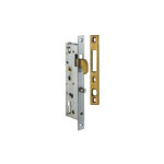 Serrure 1 point pour menuiserie m�tallique 2565 t�ti�re plate - axe : 37 mm - � crochet sur mentonnet ...