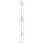 Assa abloy - serrure  larder 3 points axe 25 mm - ttire 24 mm filante - pne dormant et demi tour ...