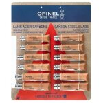 Assortiment 12 couteaux opinel lame acier carbone avec bague de sécurité Assortiment 12 couteaux opinel lame acier carbone avec bague de sécurité