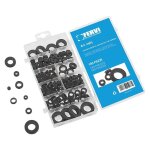 Assortiment de 180 presse - etoupes en caoutchouc fervi 0465