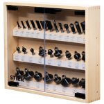 Assortiment de fraises stier dans une vitrine solide, 30 pi�ces, 8 mm, fraises pour d�fonceuses, fraises ...