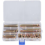 Assortiment de vis m6 � t�te bomb�e avec �crous � frapper et cl� hexagonale pour r�paration de pi�ces ...