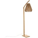 Lampadaire arc palm cocktail h158 bambou naturel atmosphera