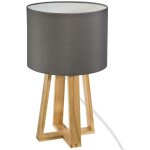 Atmosphera - lampe molu bois gris h35cm crateur d'intrieur