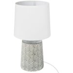 Atmosphera - lampe cyril cramique gris h36cm crateur d'intrieur