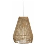 Lampe suspension en jute 'palm' 43cm marron