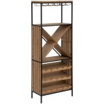 Meuble bar bakos frêne métal 60x160cm atmosphera créateur d'intérieur Meuble bar bakos frêne métal 60x160cm atmosphera créateur d'intérieur