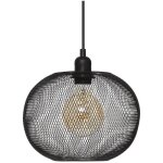 Suspension luminaire boule en mtal 'emie' - noir - d 25 cm - livraison gratuite
