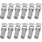 Attache capot 12 pi�ces fermeture � levier moraillon de porte, loquet � ressort avec crochet tiroir hardware ...