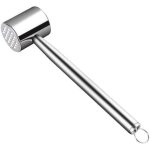 Attendrisseur � viande, marteau � viande double face en acier inoxydable 304 pour plaquer la viande et ...