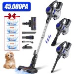 Authmic - aspirateur balai sans fil, 42000 pa, 520w, multifonctions 5 en 1 aspirateur balai, 20 - 55min ...
