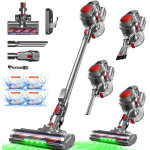 Authmic - article promotionnel?aspirateur balai sans fil, 45000 pa, 520w, multifonctions 5 en 1 aspirateur ...